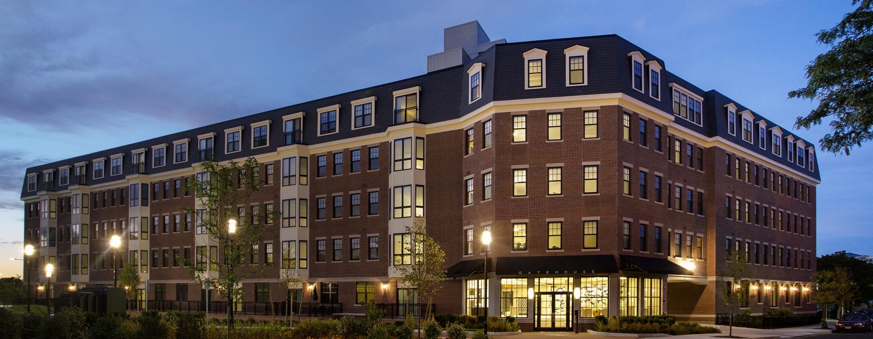 a large building with many windows