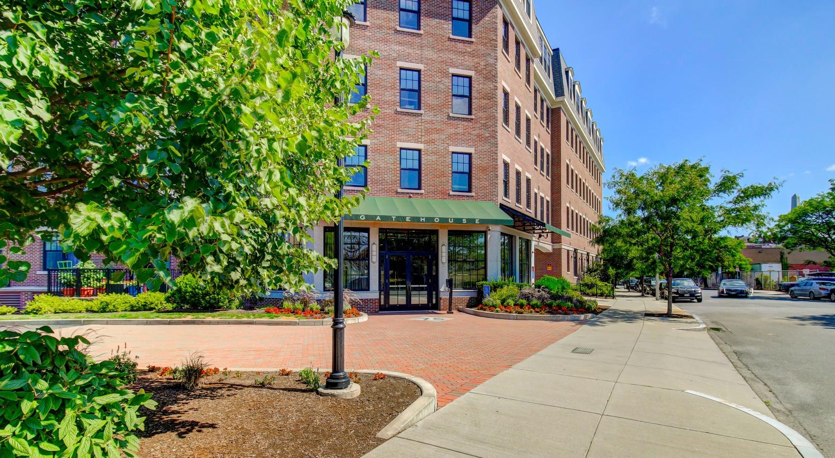 The essence of exceptional living a sidewalk and a building