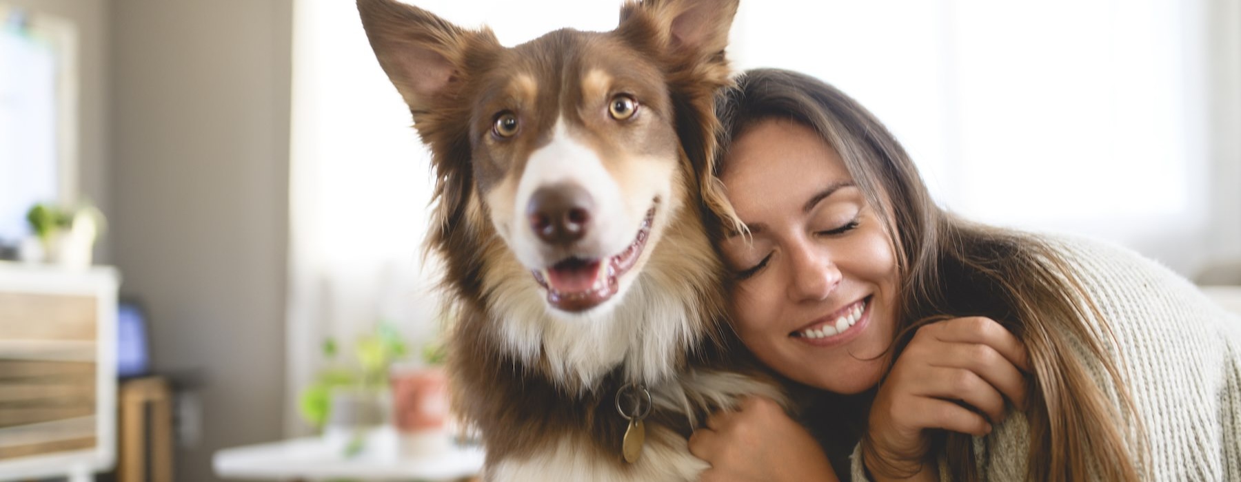 girl with her dog